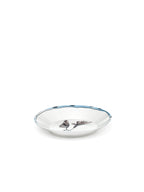 Midnight Flowers - Set Di 2 Piatti Fondi - M - Porcellana Bone China - Camelia Aubergine