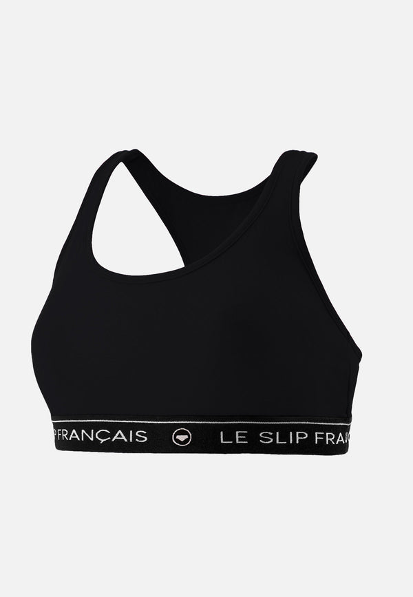 Brassière Tapageuse En Coton - Noir
