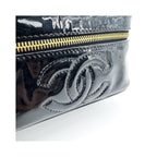 Chanel - Neceser vintage Timeless grande de charol - Negro