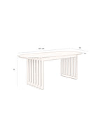 Barlet 200/ - Mesa de Comedor - Madera - Roble/Marrón