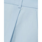 The Kooples - Bermuda Azul Cielo Lana Con Pliegues - Mujer