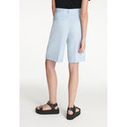 The Kooples - Bermuda Azul Cielo Lana Con Pliegues - Mujer