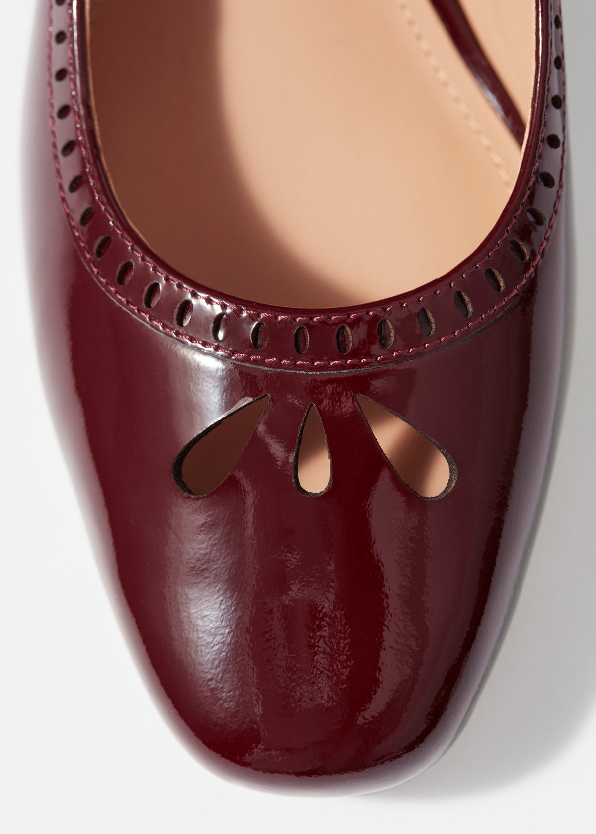 Percy Mary Jane Court Shoes - Red