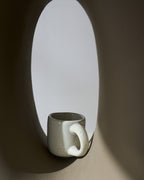 Out Of Lines - Zestaw 2 filiżanek do espresso - Kamionka - Złamana biel