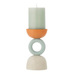 Loretta - Set of 6 Tealight Holders - Multicolour - Polyresin