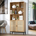 Jaya - Bookcase 2 Doors / 6 Compartments - Natural Rattan
