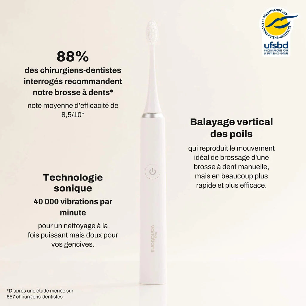 White Toothbrush + Case + Mount