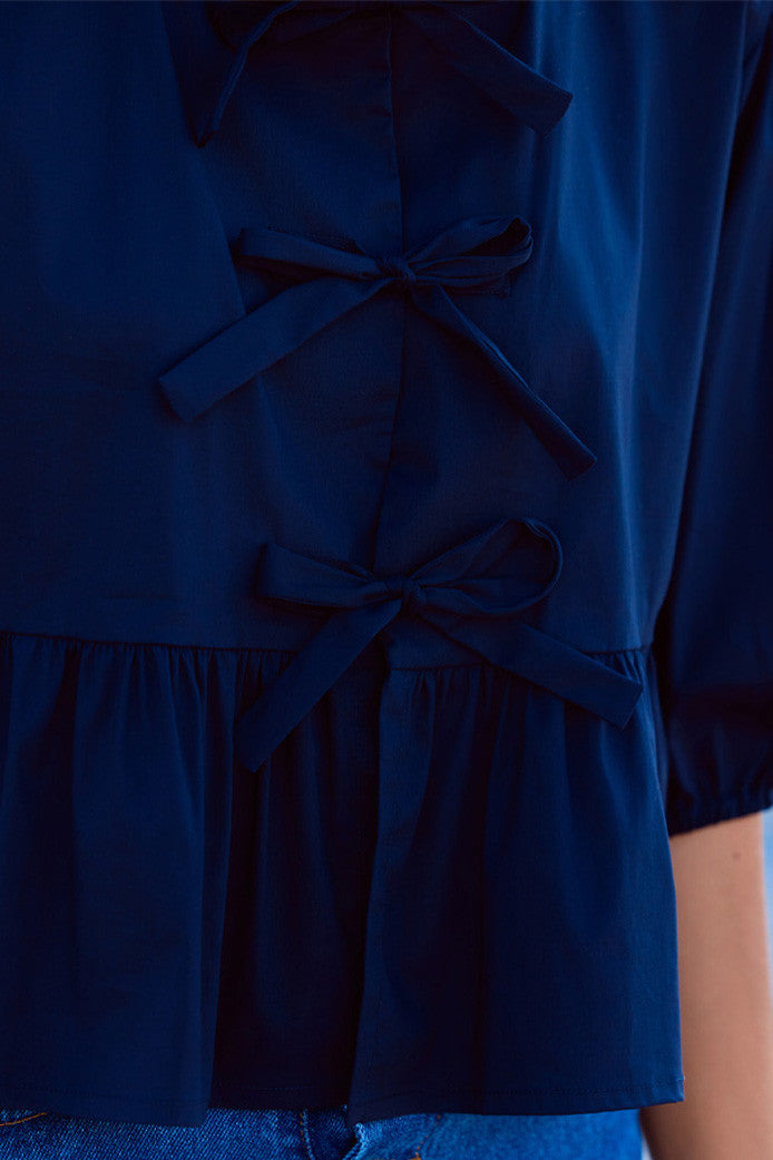 BLUSA ADALINE AZUL MARINO