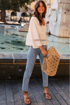 Blouse Amy Lin Viscose Blanc