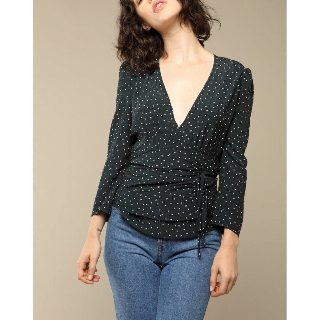 Blusa Anna - Lunares Verdes