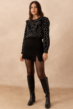 BLUSA BAYA MARGARITA NEGRO