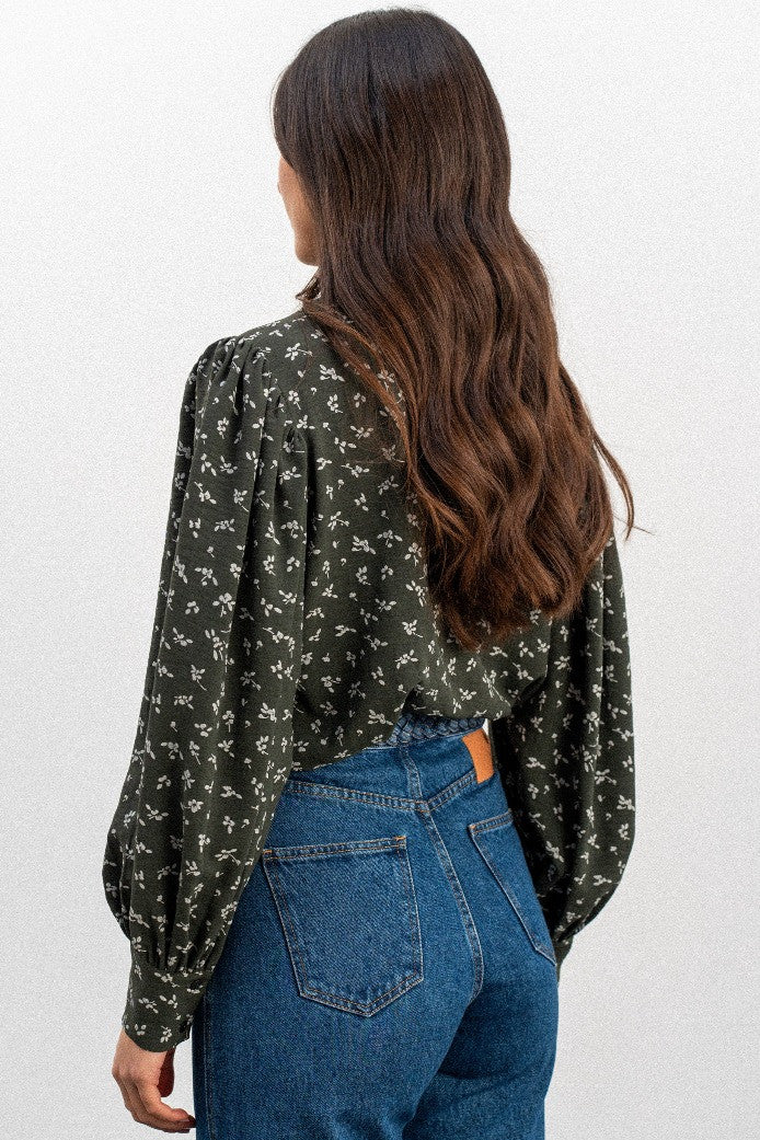 BLUSA BEREN ESTAMPADO PENTO CAQUI