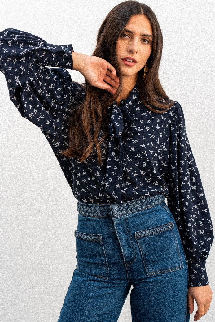 BEREN BLOUSE PENTO MARINE PRINT