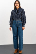 BEREN BLOUSE PENTO MARINE PRINT