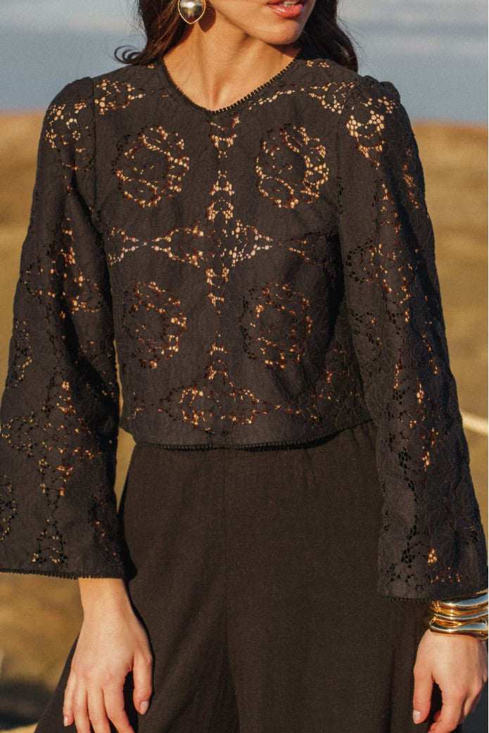 Blouse Bernie Dentelle Noir
