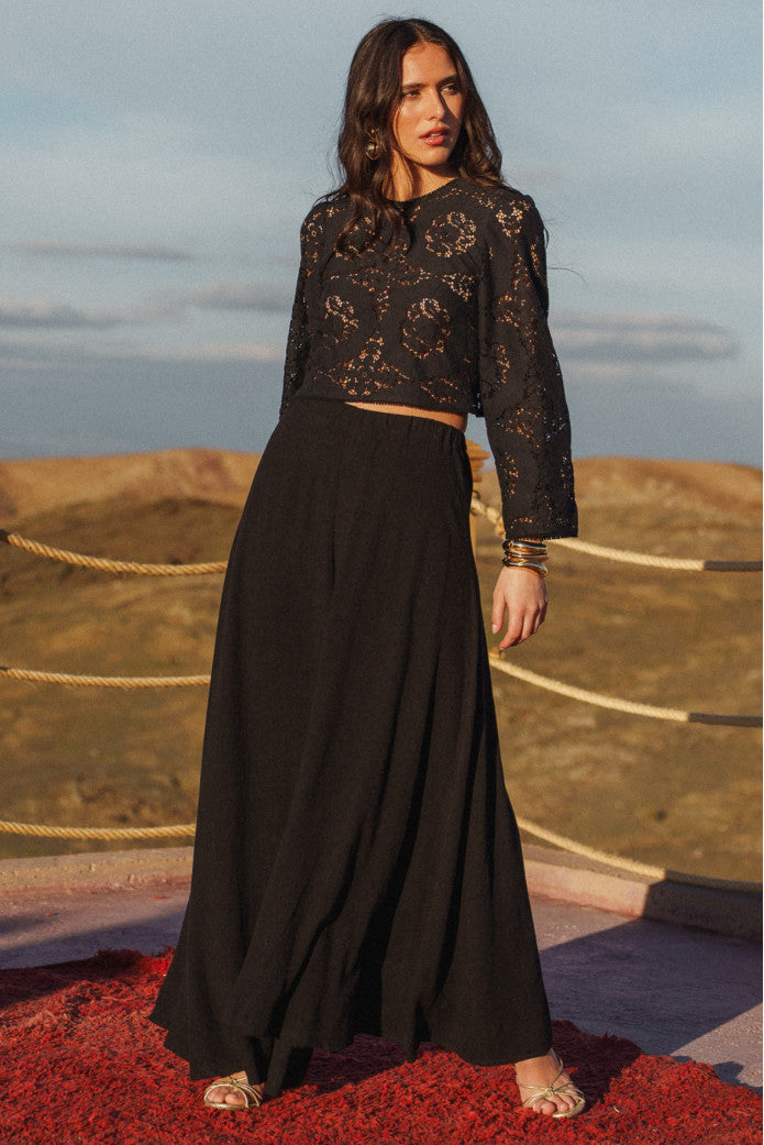 Blouse Bernie Dentelle Noir