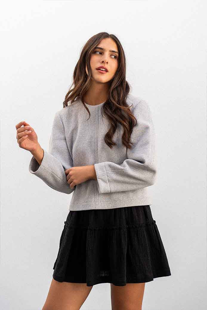 BLUSA BETTINA GRIS