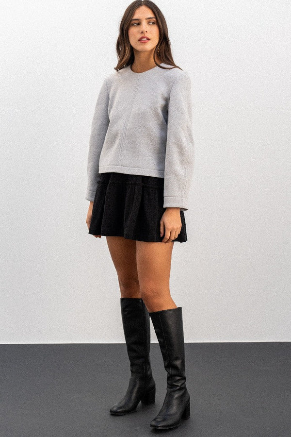 BETTINA GREY BLOUSE
