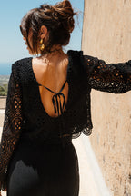 BLOSSOM IZMIR BLACK BLOUSE