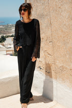 BLOSSOM IZMIR BLACK BLOUSE