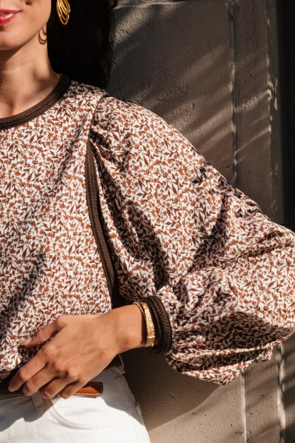 BLOUSE BOURGET IMPRIME MOCKA