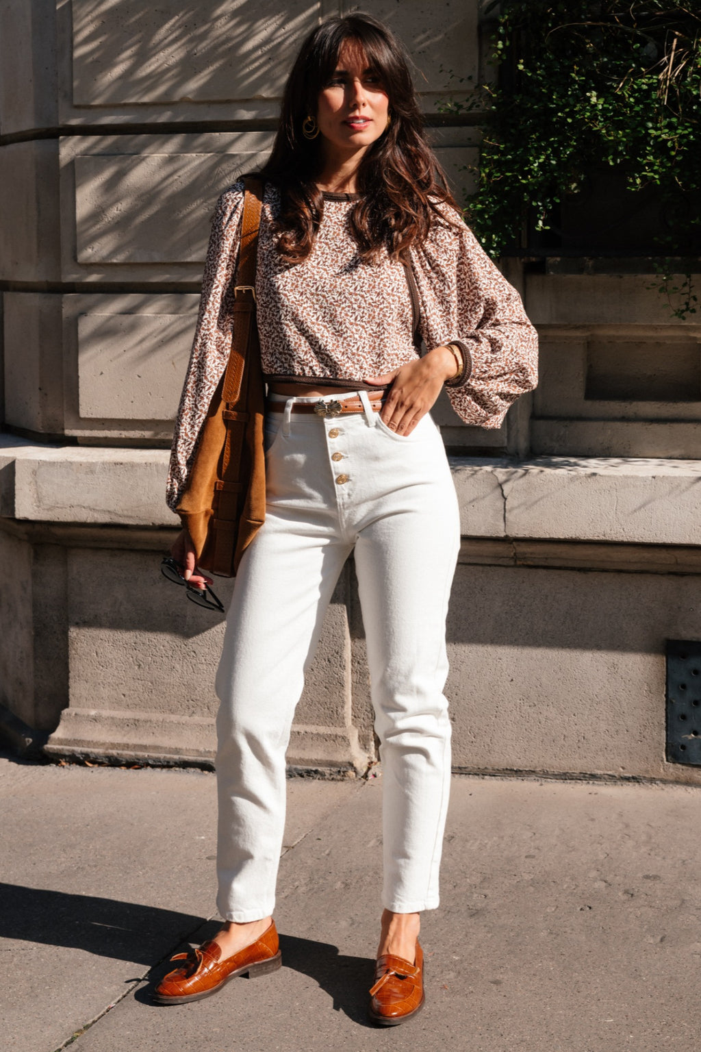 BLOUSE BOURGET IMPRIME MOCKA