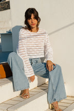 BRENDA ARAGNA WHITE BLOUSE