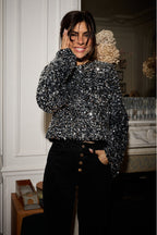 Blouse Constance Paillette Argent