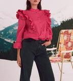 Leandra Monal Blouse - Fuchsia