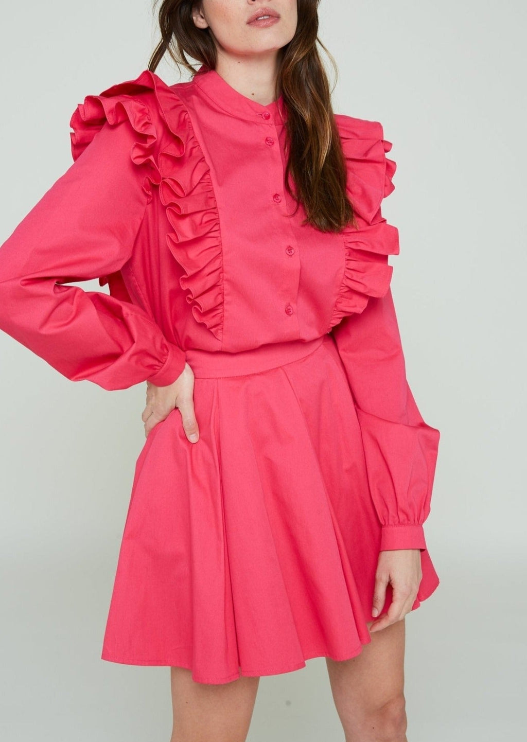 Leandra Monal Blouse - Fuchsia