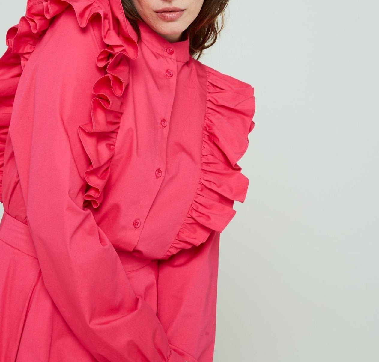 Leandra Monal Blouse - Fuchsia