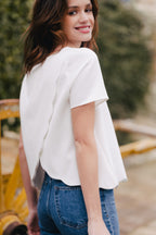 MILAN WHITE BLOUSE