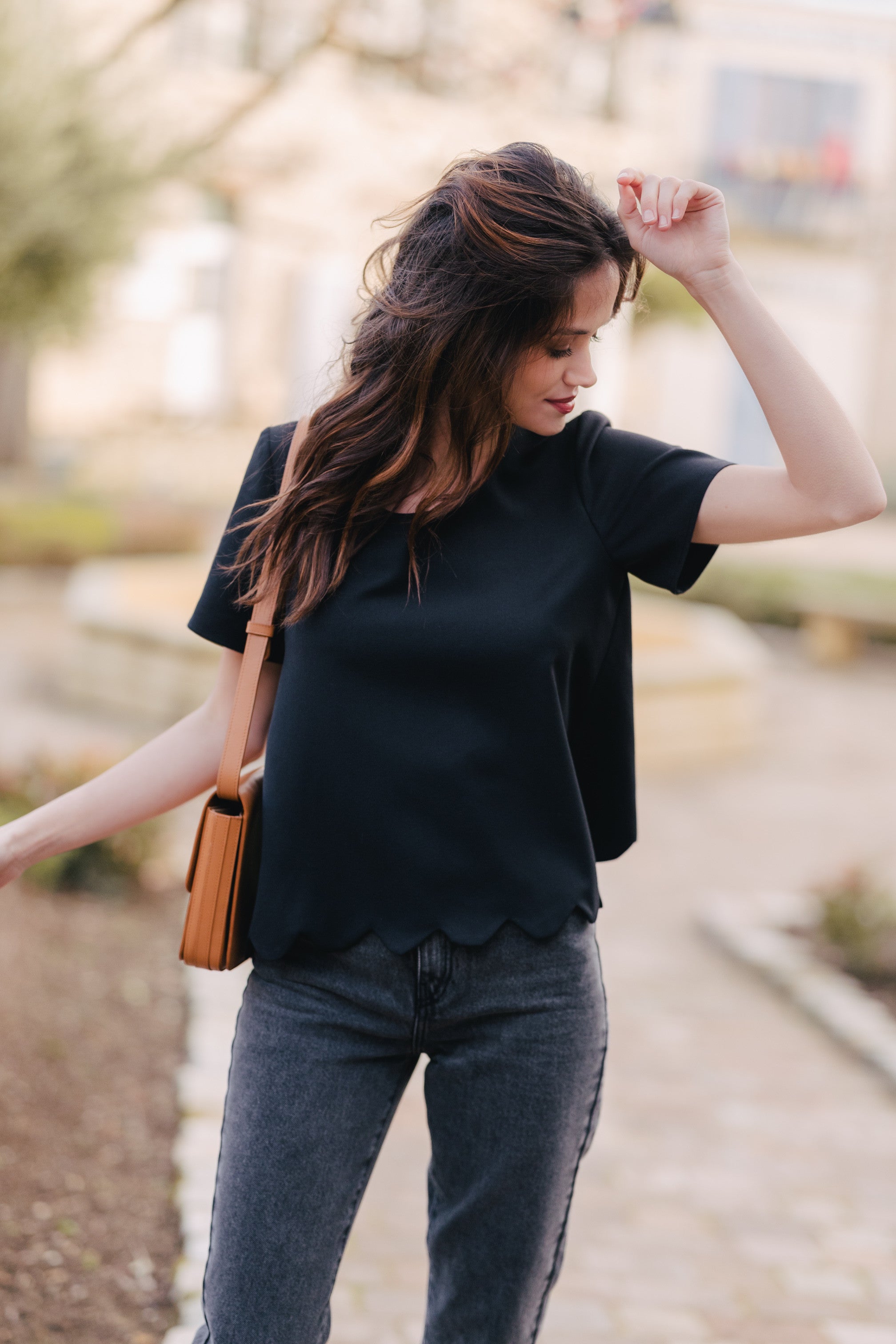 MILAN BLACK BLOUSE