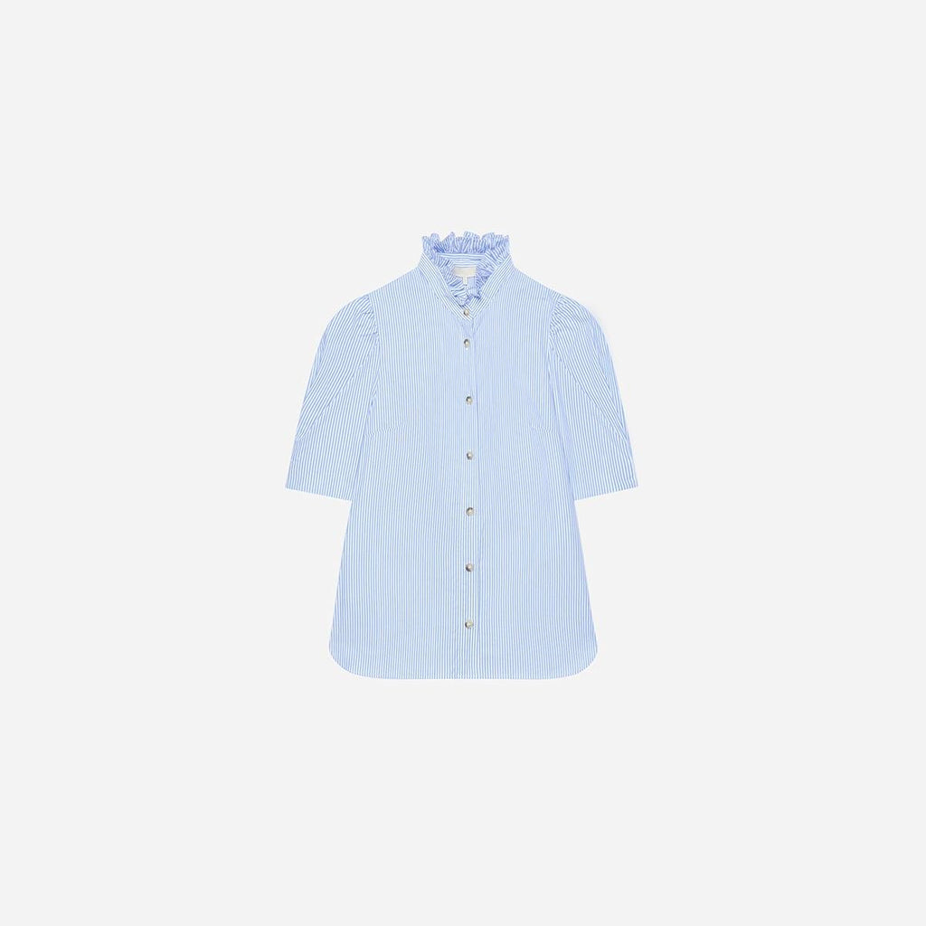 Samuel Blouse - White / Blue