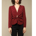 Blouse Yasmine - Pois Bordeaux