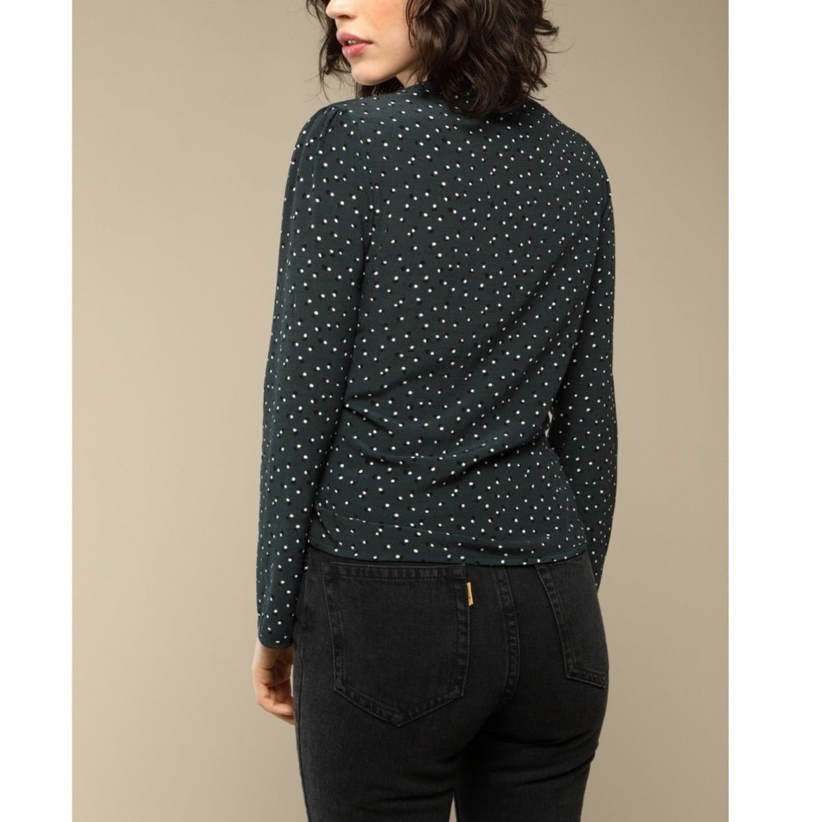 Blouse Yasmine - Pois Vert