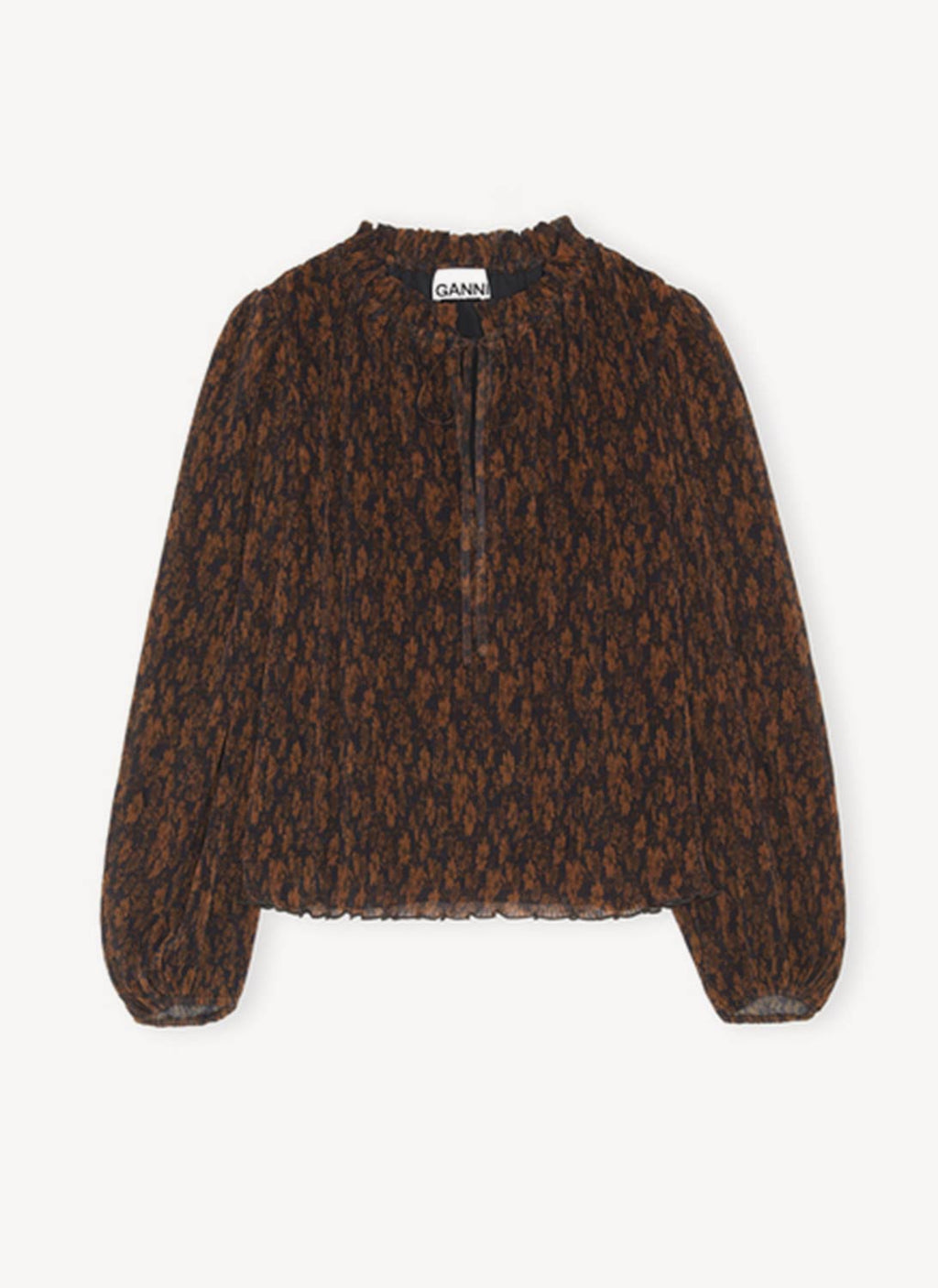 Ganni - Blouse - Marron - Femme