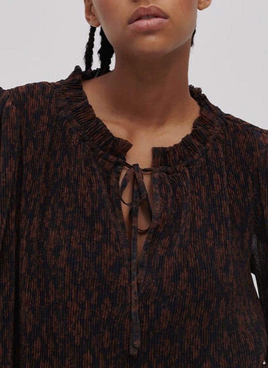 Ganni - Blouse - Marron - Femme