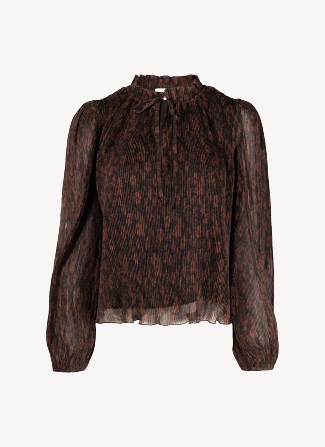 Ganni - Blouse - Marron - Femme