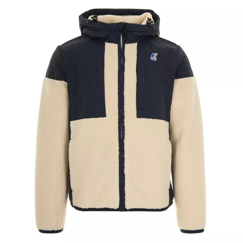 Blouson Sherpa K-Way Samson 4.0 Orsetto - Marine/Ecru