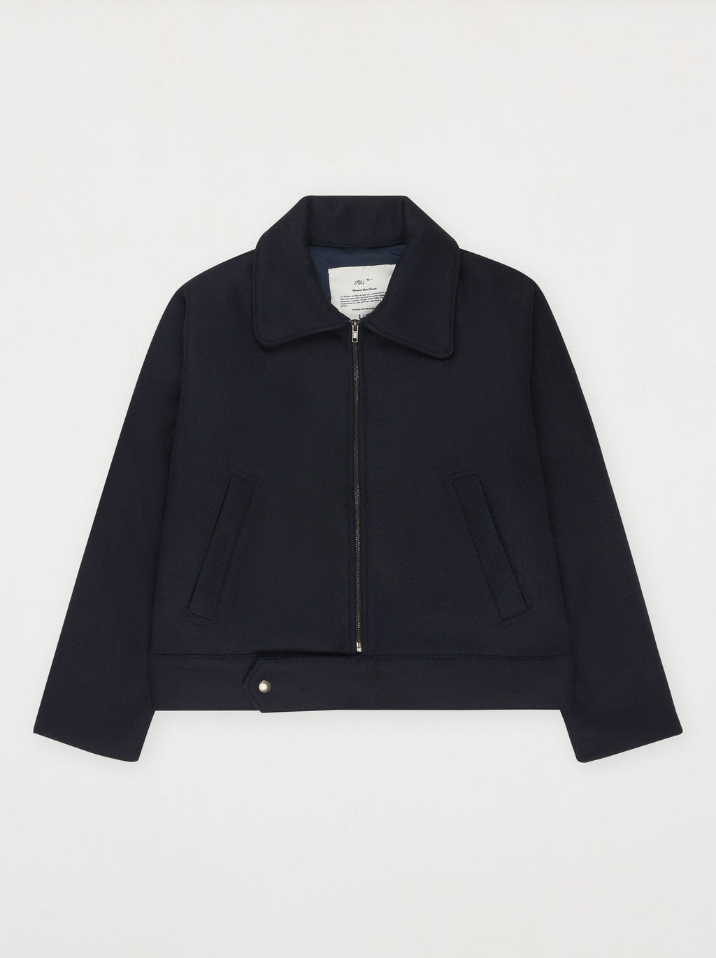 Blouson Sculpture Bleu Minuit
