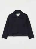 Blouson Sculpture Bleu Minuit