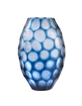 Geode - Vase Ovale - Bleu