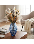 Geode - Vase Ovale - Bleu