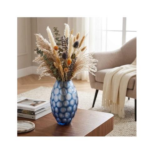 Geode - Vase Ovale - Bleu