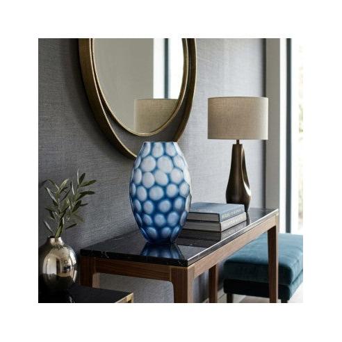 Geode - Vase Ovale - Bleu