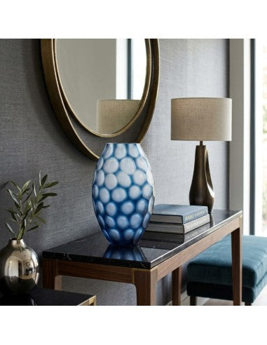 Geode - Vase Ovale - Bleu