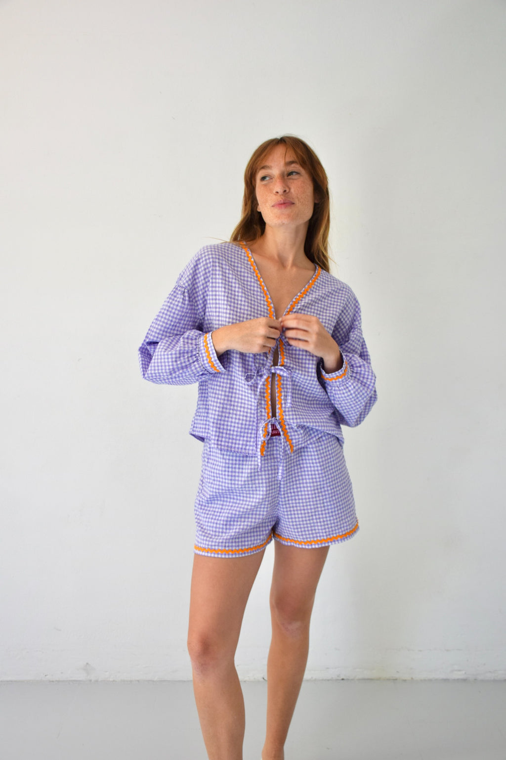 Blusa Marta Vichy Lavanda