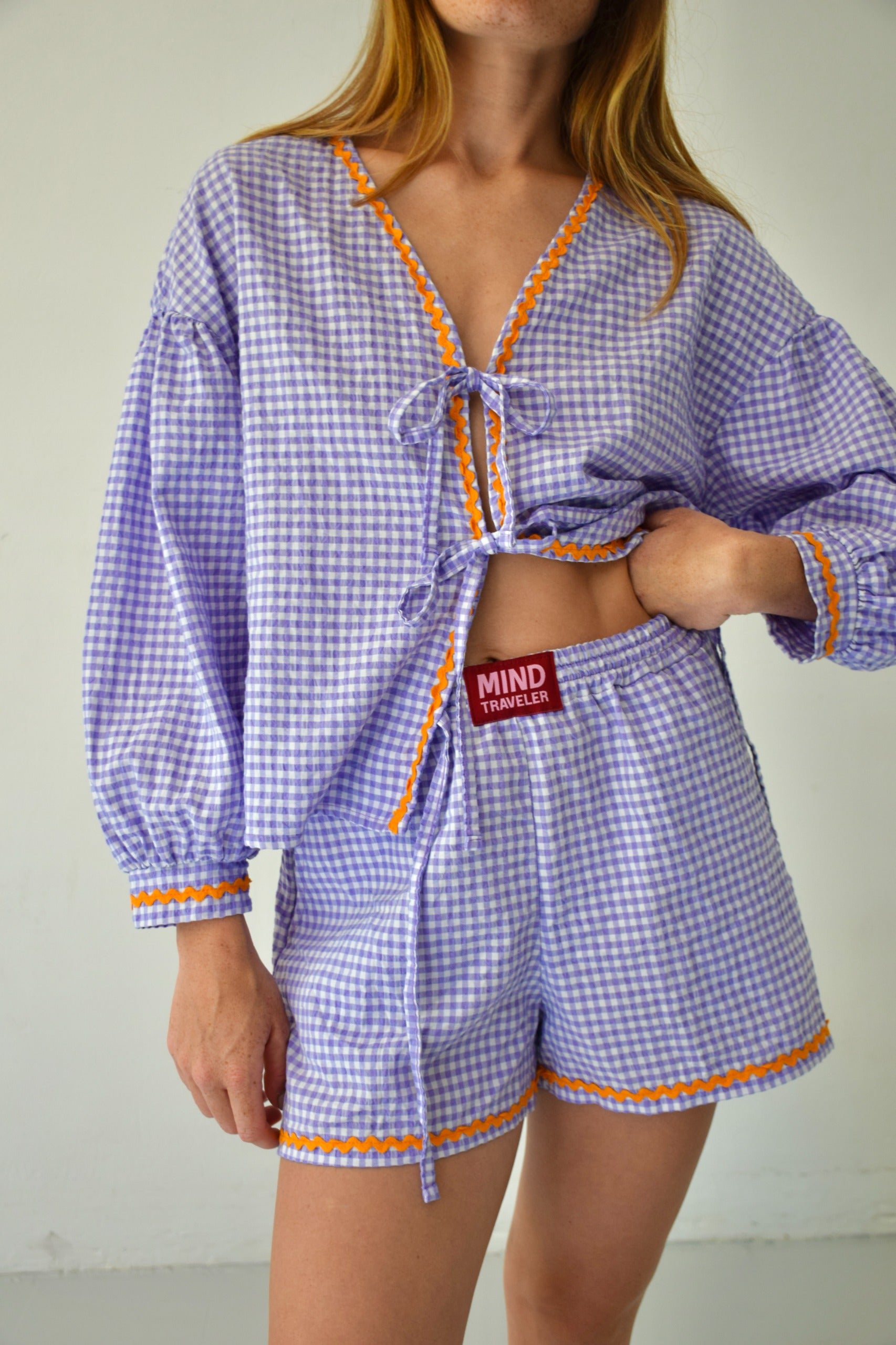 Blusa Marta Vichy Lavanda