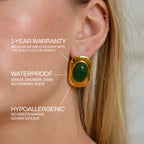 Boucles D'Oreilles Jade